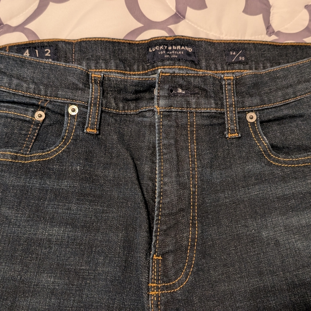 Lucky Brand Men's Slim Jeans - Dark Blue